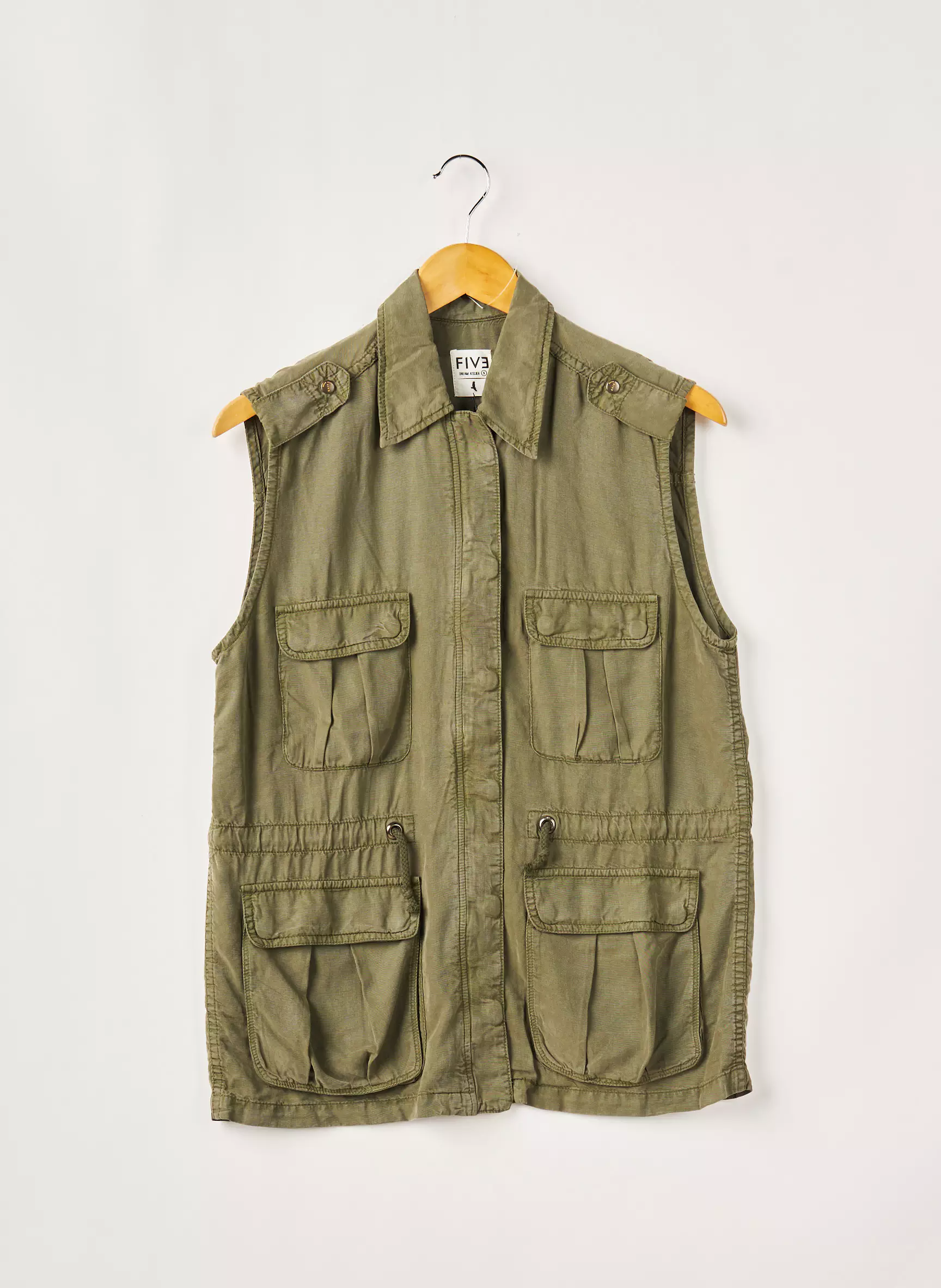 Five Vestecasual Femme couleur vert
