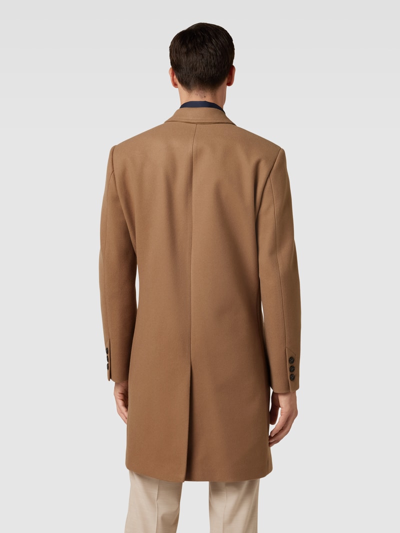 Mantel mit Reverskragen in camel