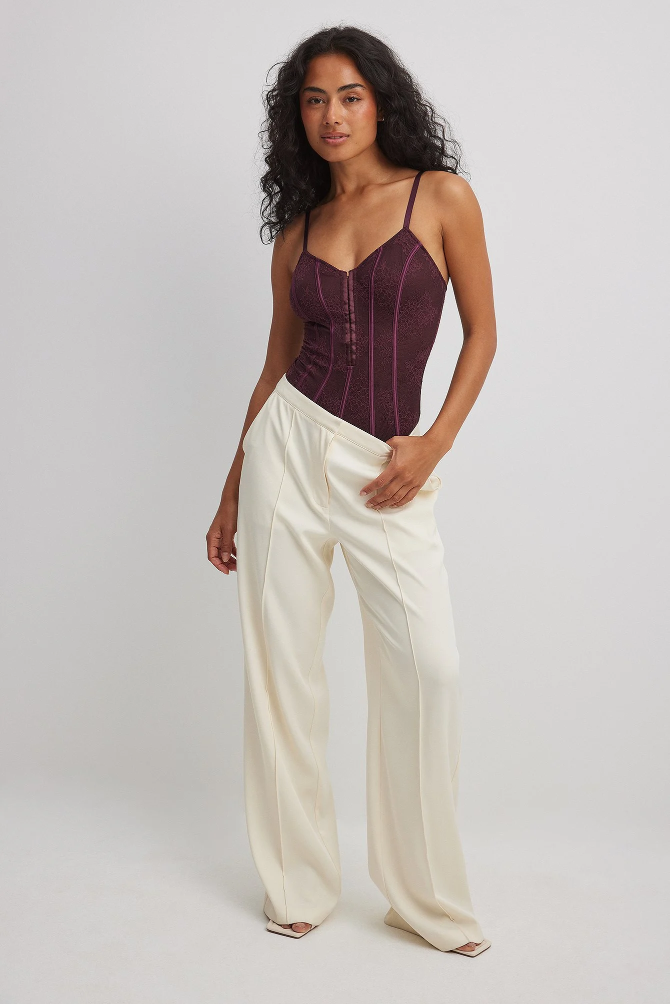 Korsett-Spitzen-Bodysuit