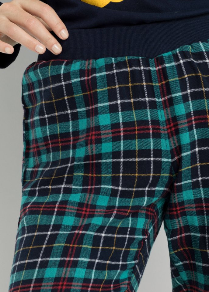 Pyjama mit Flanellhose