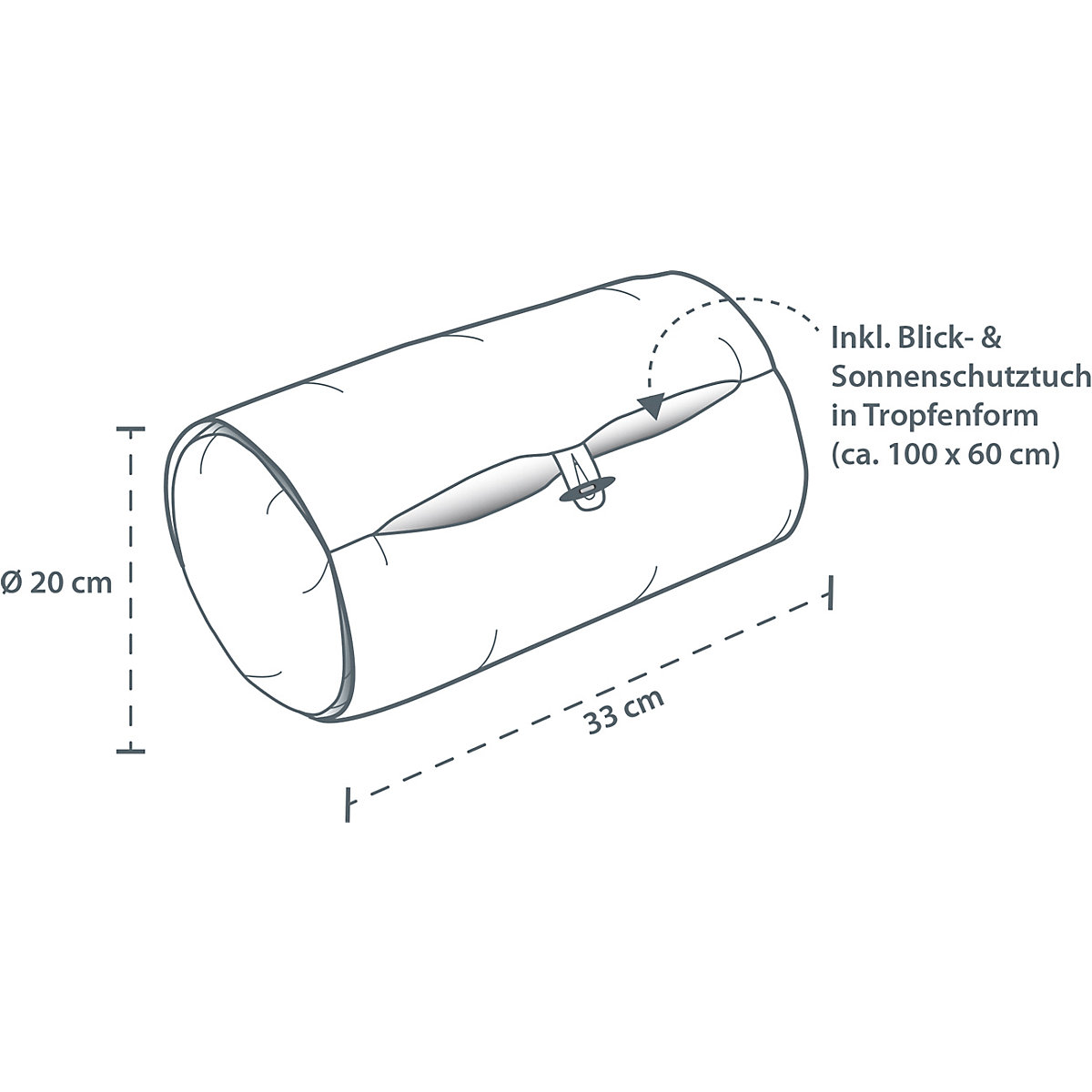 Stillrolle Plus, Punkte grau/kieselgrau