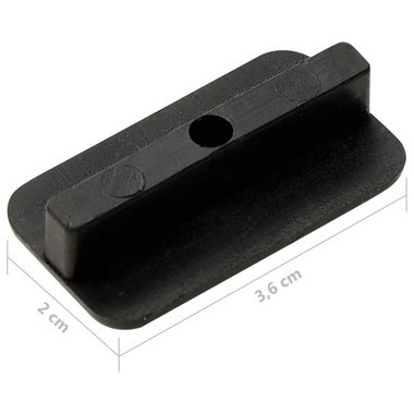 Teppichboden Terrassenclips mit Schrauben 200 Stk. Kunststoff Edelstahl 304, vidaXL