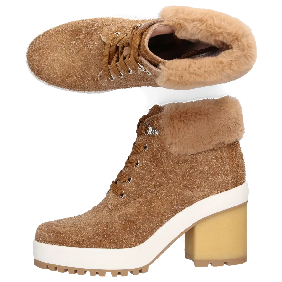 Hogan - Stiefeletten H475 Veloursleder - beige