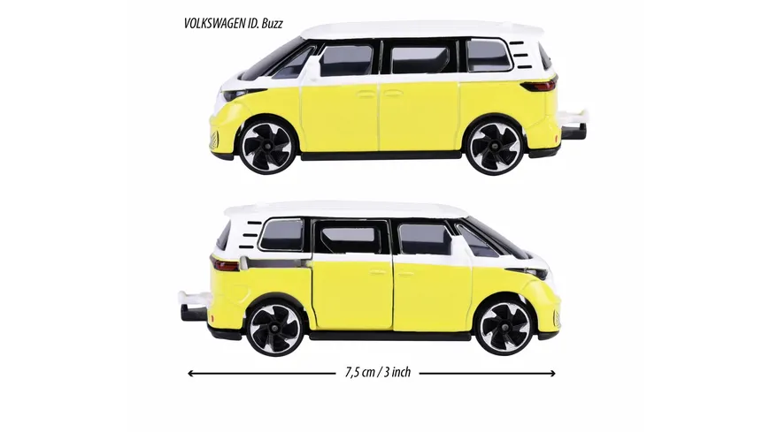 Majorette - Premium Cars VW ID Buzz, gelb/weiß