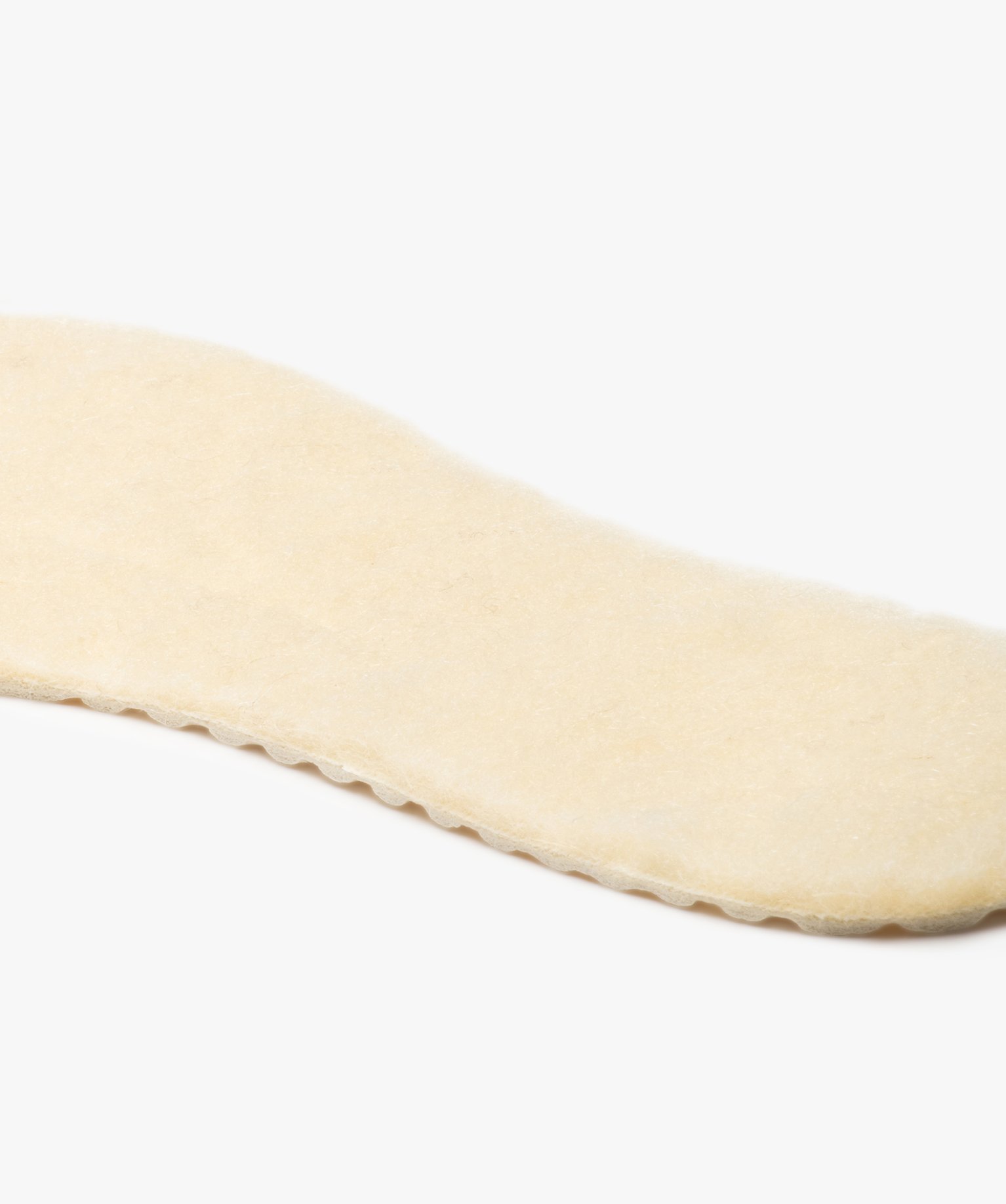 Semelles Garçon chaudes en laine blanc | GEMO