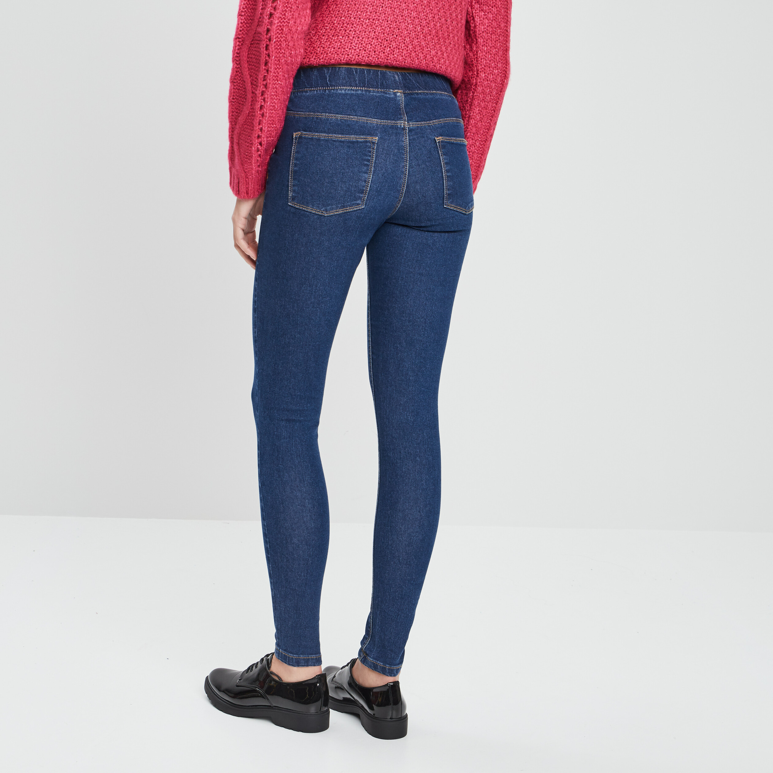 Jegging taille standard bleu femme | La Halle