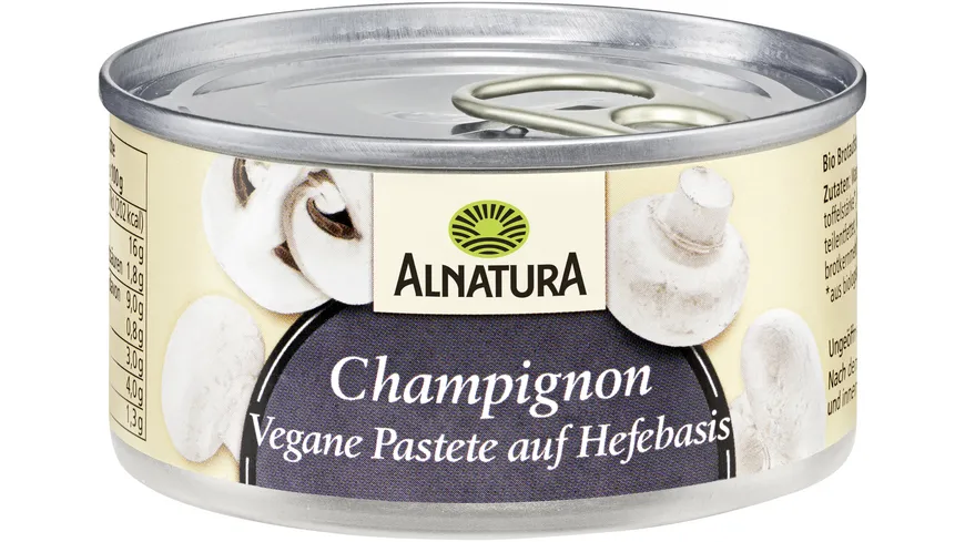 Alnatura Bio Vegane Pastete auf Hefe-Basis Champignon 125 g