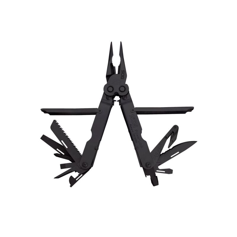 SOG Powerlock W\/V Cutter Black B63N-CP