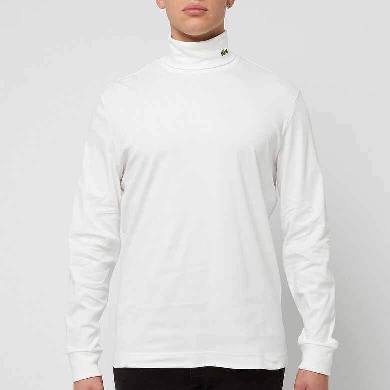 Lacoste Turtle Neck LS with Croc white