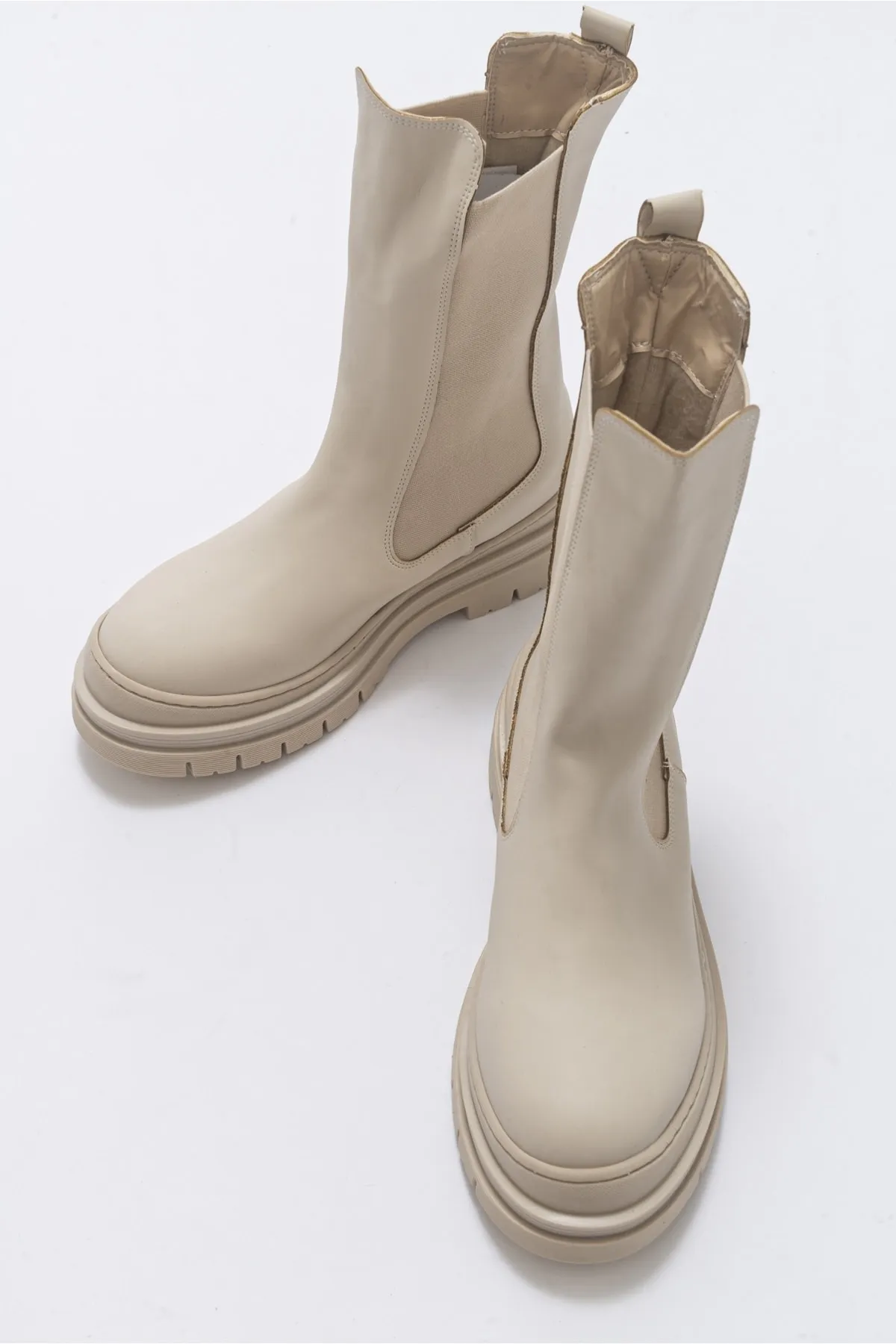LuviShoes  Sunny Beige Damenstiefel