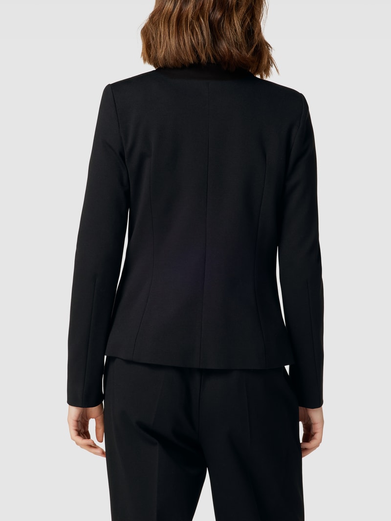 Blazer mit Reverskragen in schwarz