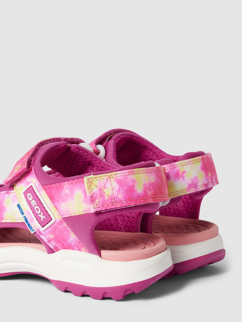 Sandalen mit Allover-Muster Modell 'J BOREALIS GIRL' in pink