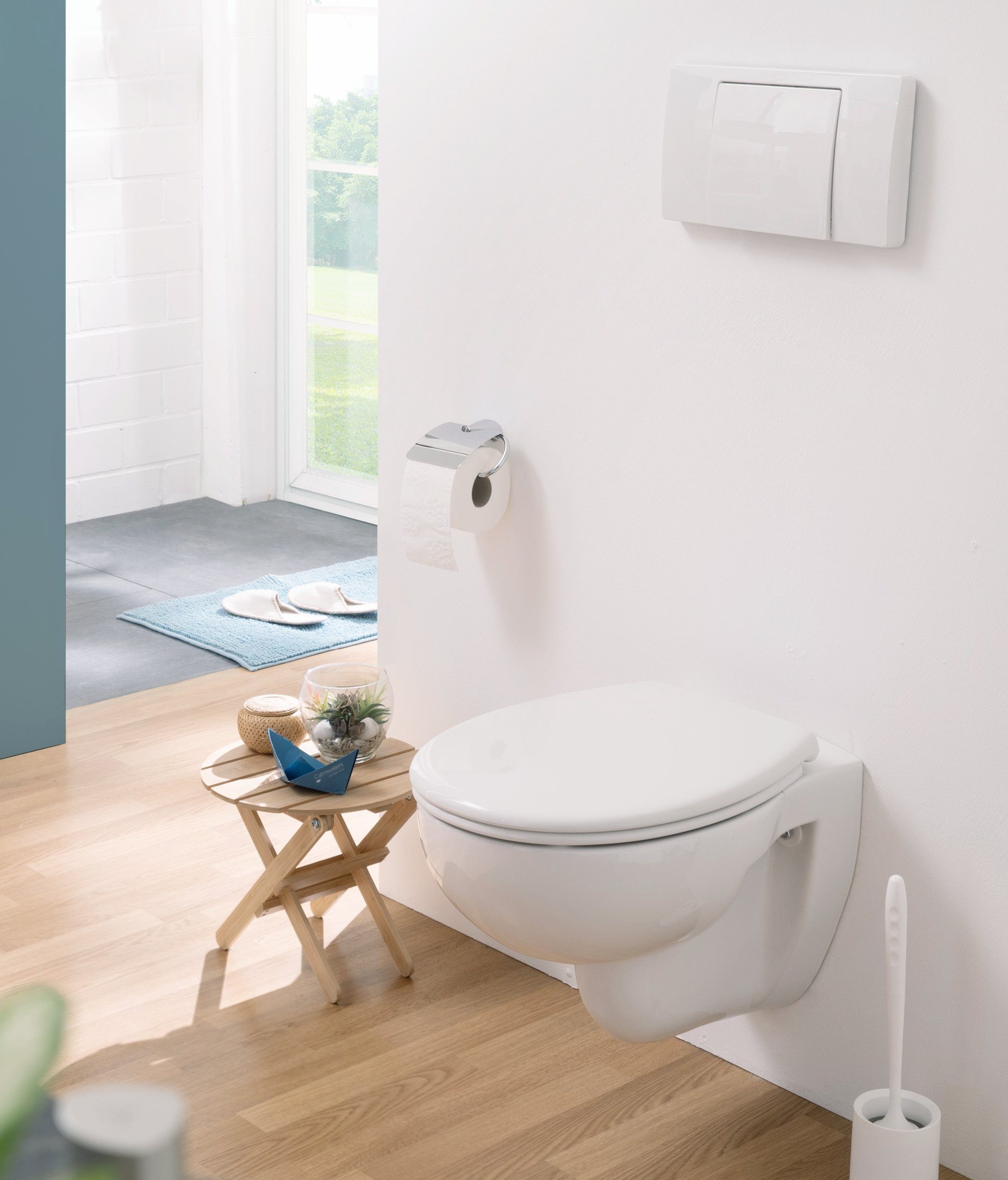 Calmwaters WC-Sitz Original, Made in EU, Absenkautomatik, Abnehmbar, Standard O-Form, 26LP2904