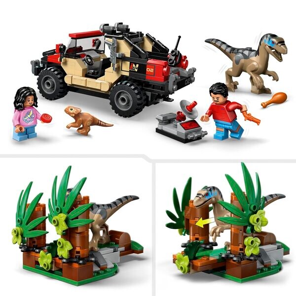 LEGO Jurassic World 76972 Terepjárós Raptor Szökés