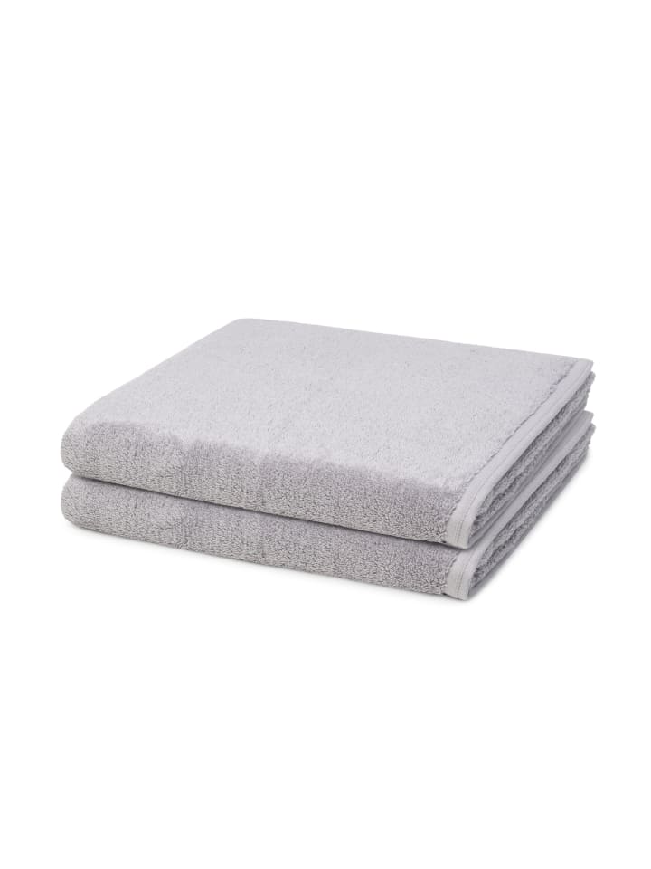 Vossen 2 X Duschtuch im Set Vegan Life in Shadow günstig kaufen 67 x 140 cm