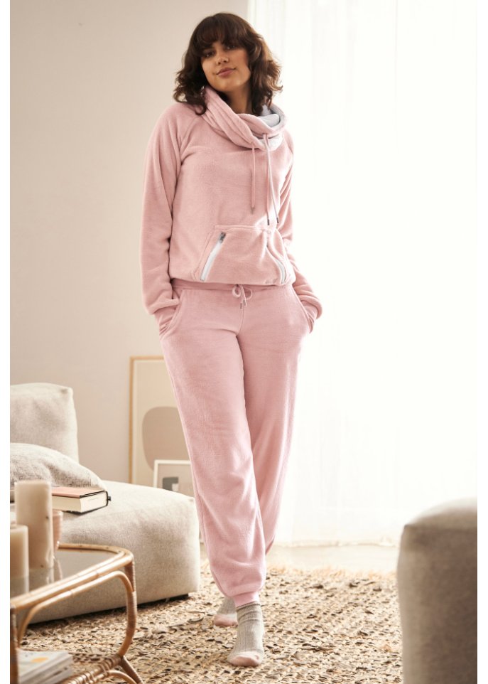 Fleece Jogginghose mit Bündchen