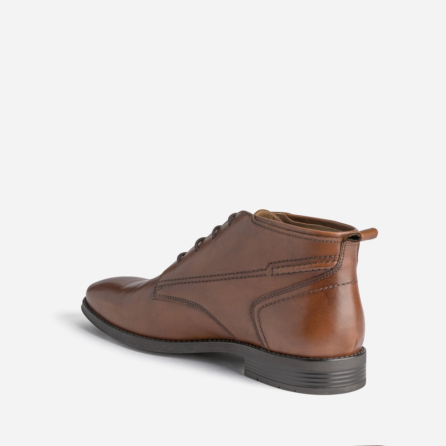 Chukka boots cognac en cuir