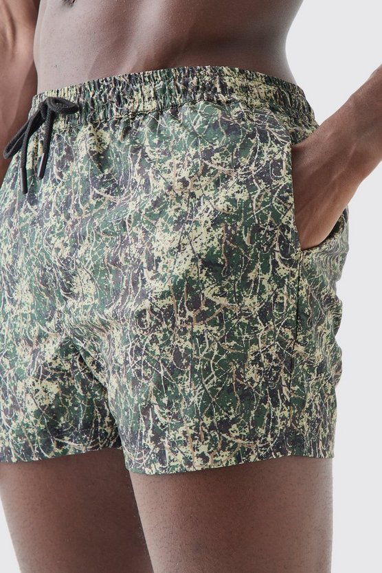 Kurze Camouflage Badehose
