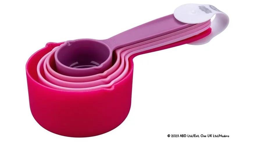 Dr.Oetker Messlöffel-Set Peppa 5-teilig verschiedene Rosatöne