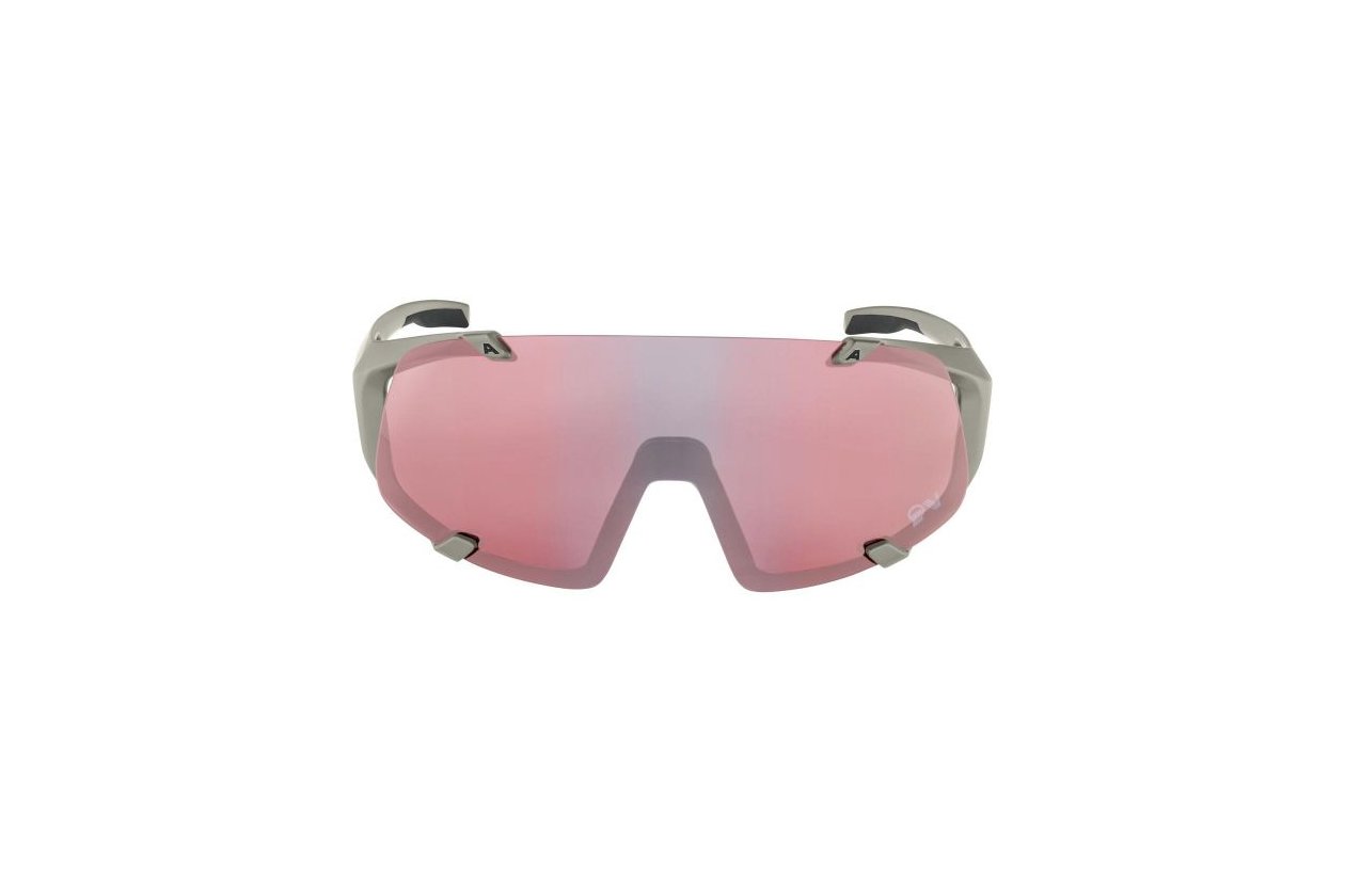 Alpina Hawkeye QV cool-grey matt / rainbow mirror lens