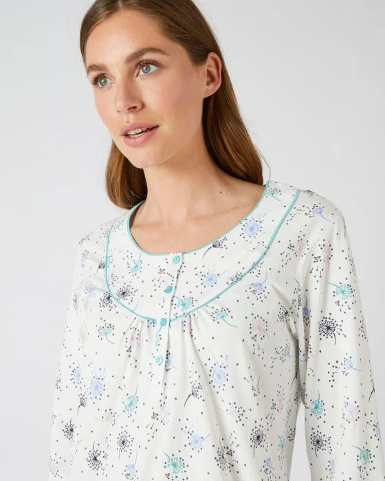 Lot de 2 chemises de nuit jersey manches longues