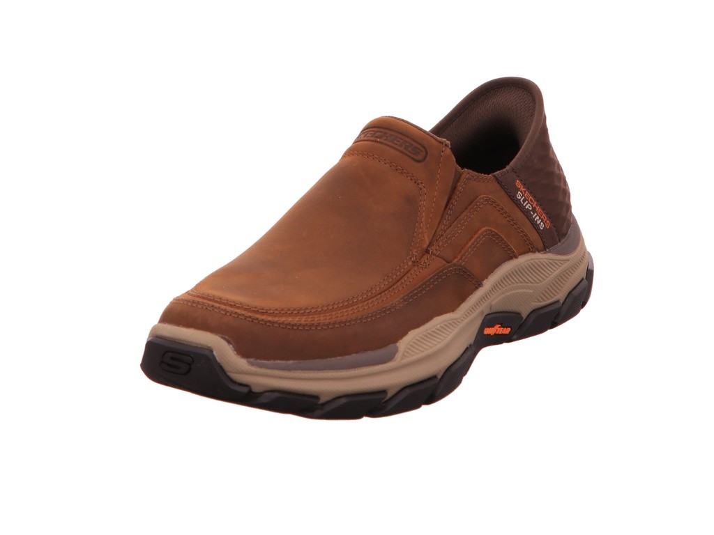 SKECHERS Freizeit Schnürer braun RESPECTED ELGIN