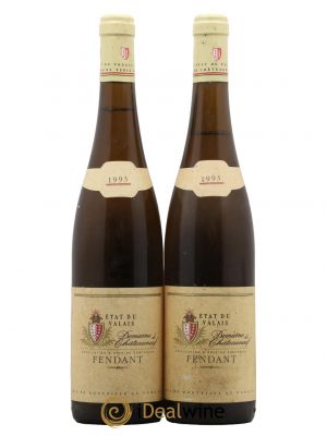 Valais Fendant Domaine de Châteauneuf 1993 - Lot de 2 Bouteilles