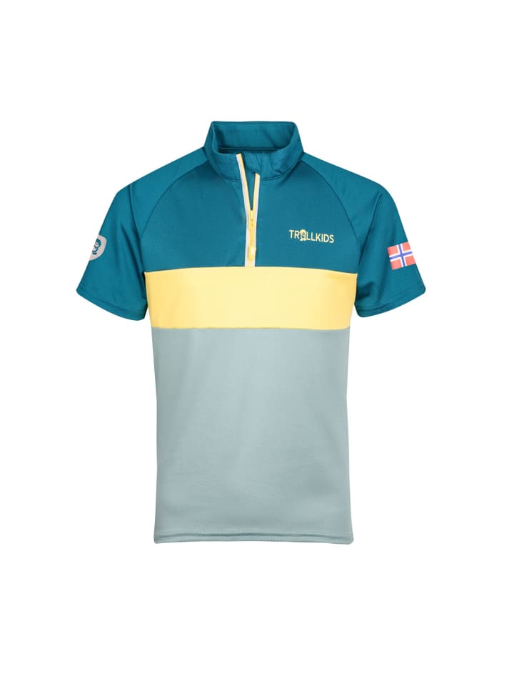 Trollkids Funktionsshirt Trondheim in glacier green günstig kaufen