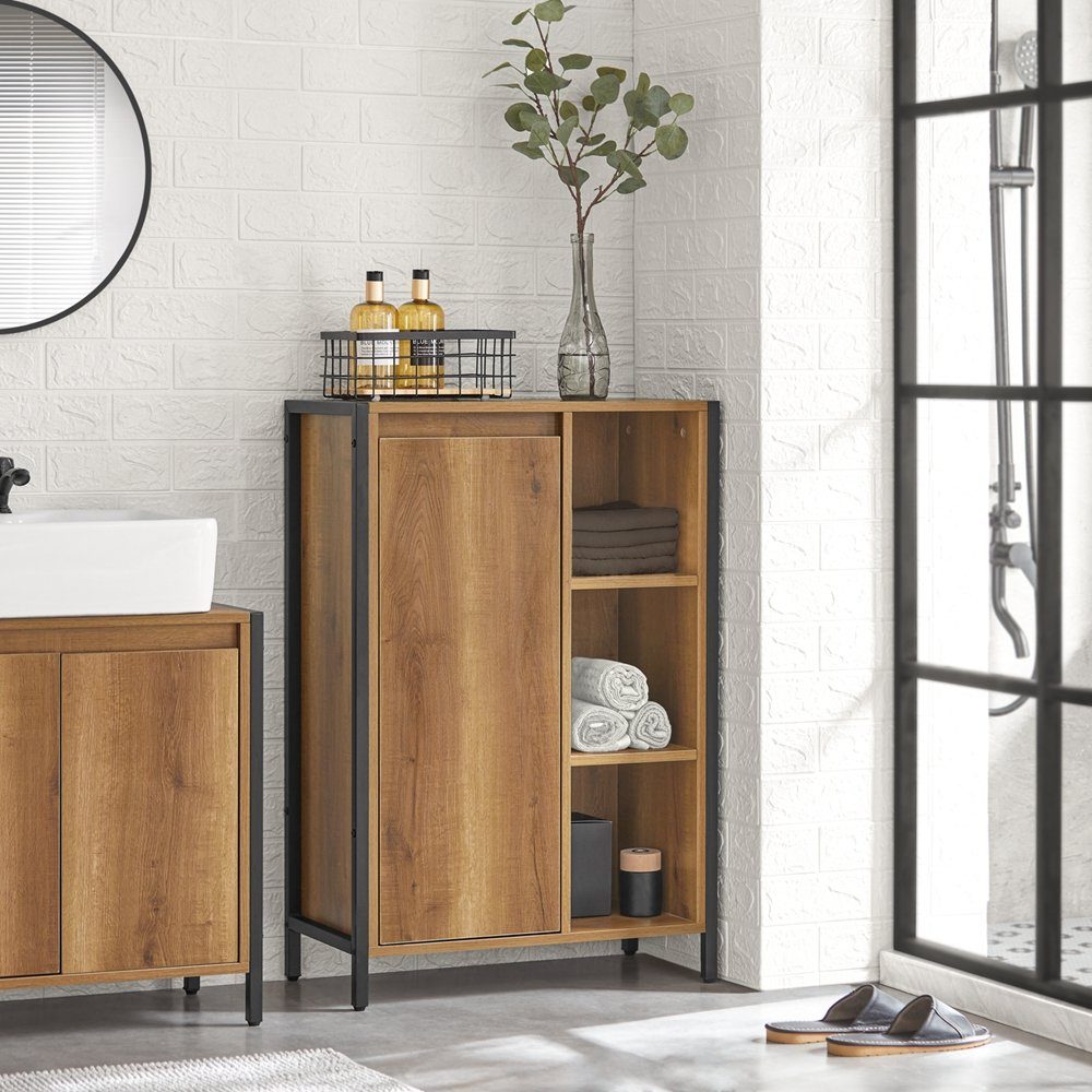 SoBuy Wäscheschrank BZR65 mit ausklappbarem Wäschesäcken Wäschesack Wäschetruhe