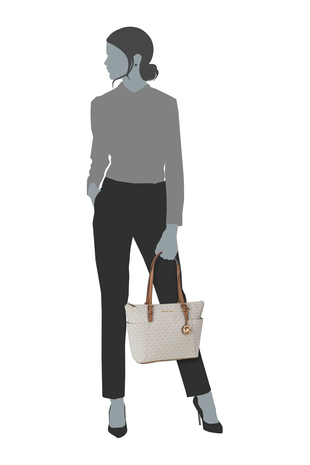 Michael Kors  Handtasche Jet Set Item EW TZ Tote MK Signature