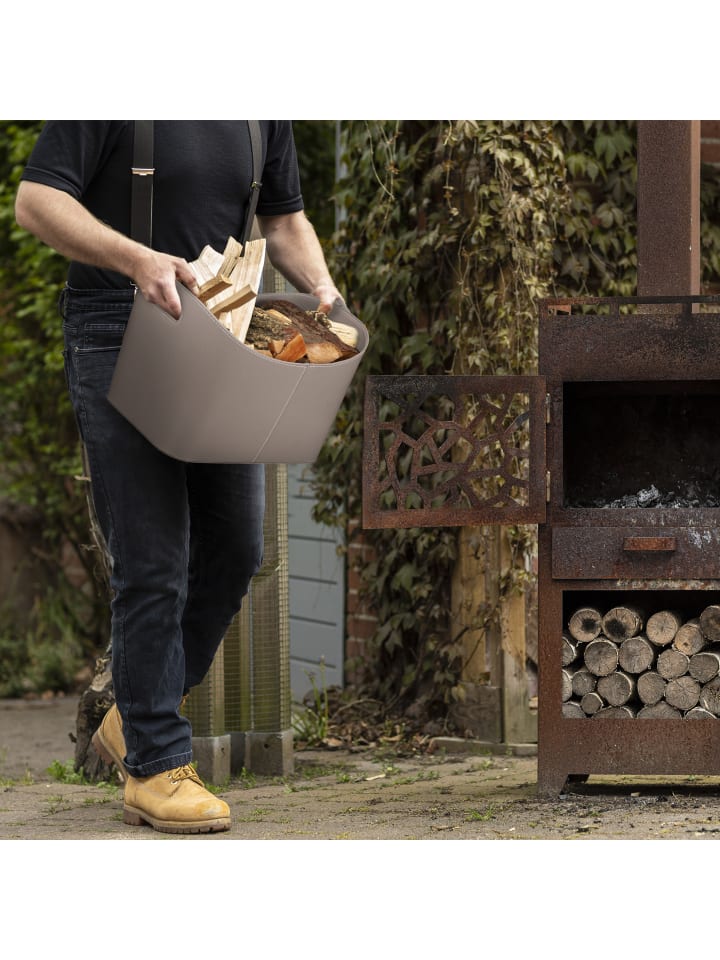 relaxdays Holzkorb in Dunkelgrau - (B)53,5 x (H)36 x (T)41 cm günstig kaufen onesize