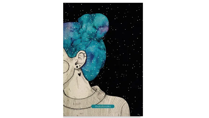 Notizbuch A5 Jana Blue Starry Sky blanko