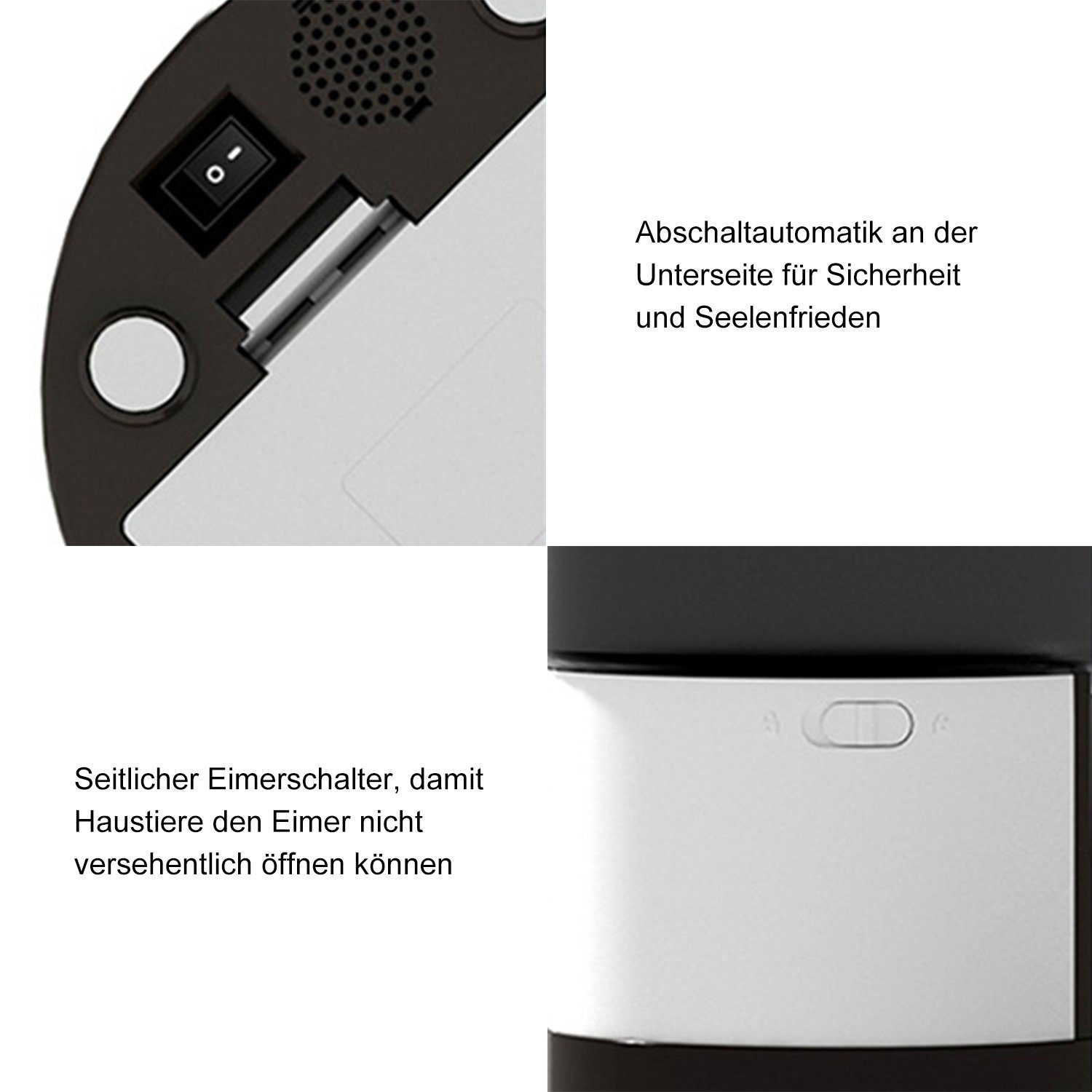 Kpaloft Katzen-Futterautomat WLAN APP-Steuerung Automatischer Futterspender Katzenfutter mit Timer, 10s Aufnahmefunktion, Anti-Clog Design & Duale Stromversorgung