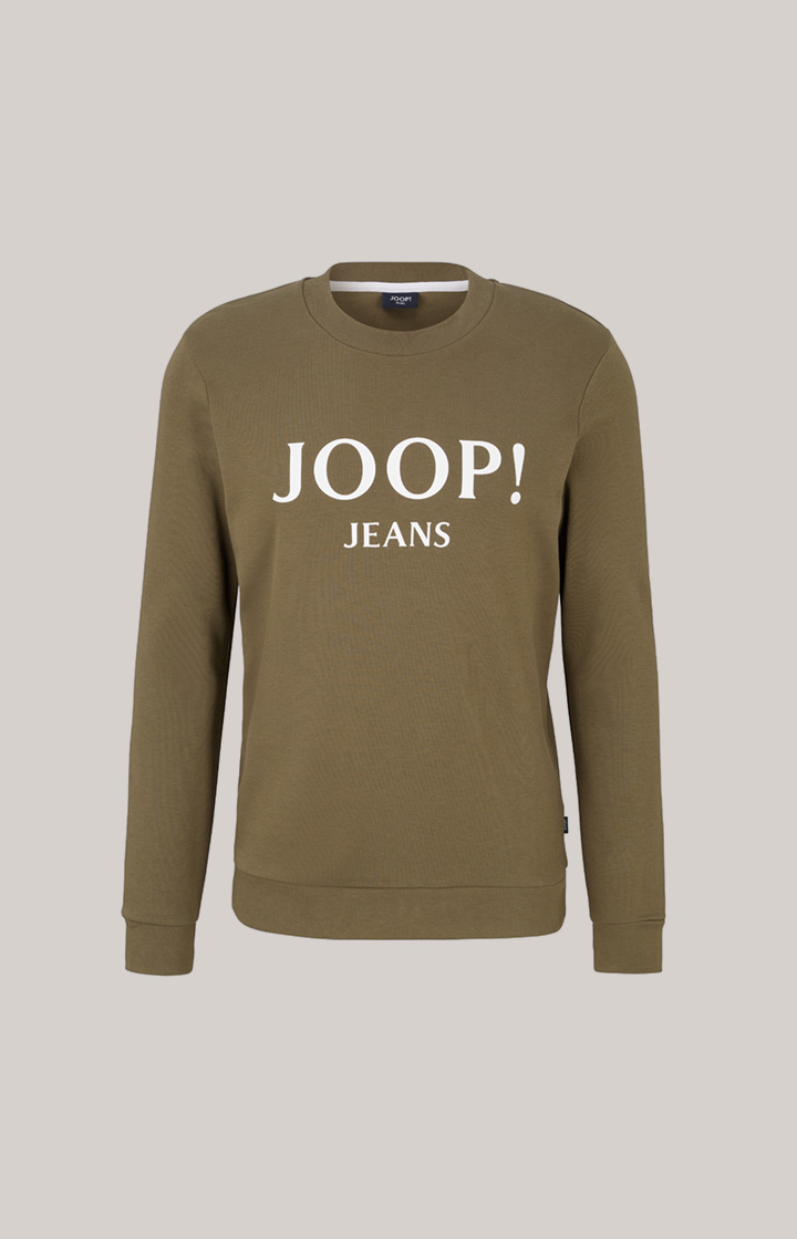 Sweatshirt Alfred in Olivgrün