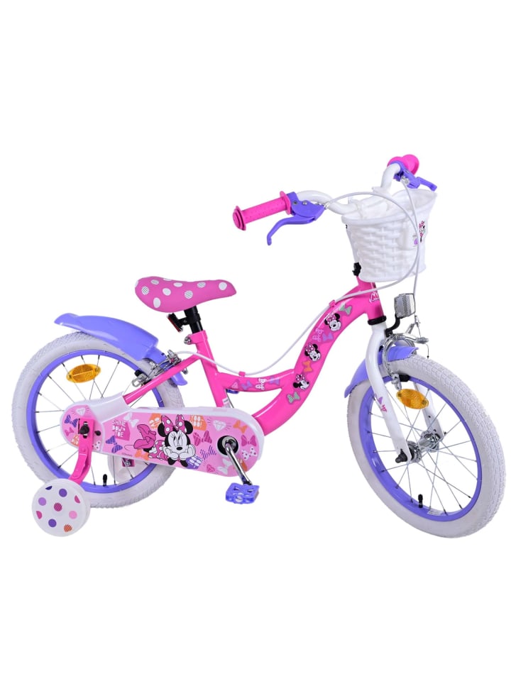 Volare Kinderfahrrad Disney Minnie Fahrrad für Mädchen 16 Zoll Kinderrad Rosa 4 Jahre günstig kaufen onesize