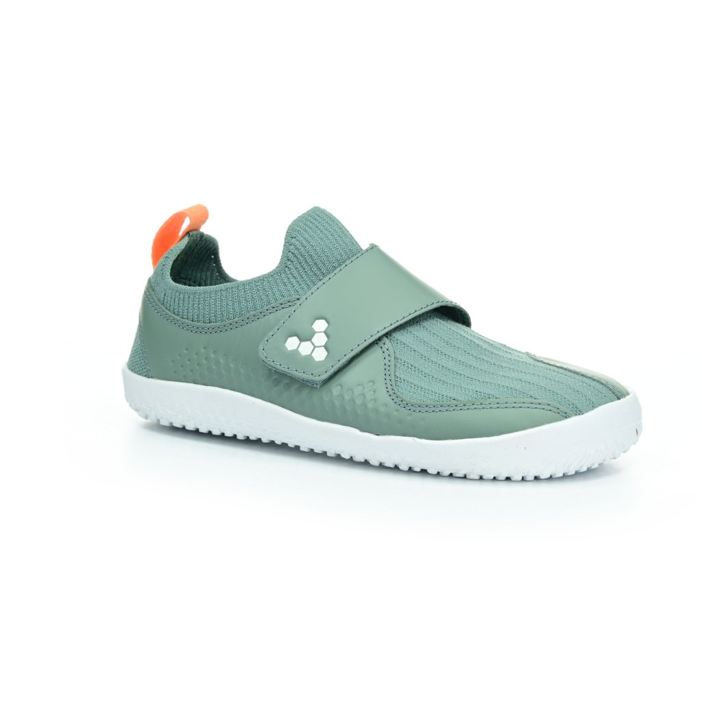 Vivobarefoot Primus Knit II K Sea Green Leather sportliche Barfußschuhe