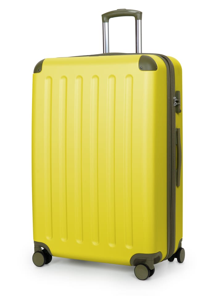 Hauptstadtkoffer Spree - Großer Koffer erweiterbar XL Trolley Aufgabegepäck, TSA, in Lemon günstig kaufen L