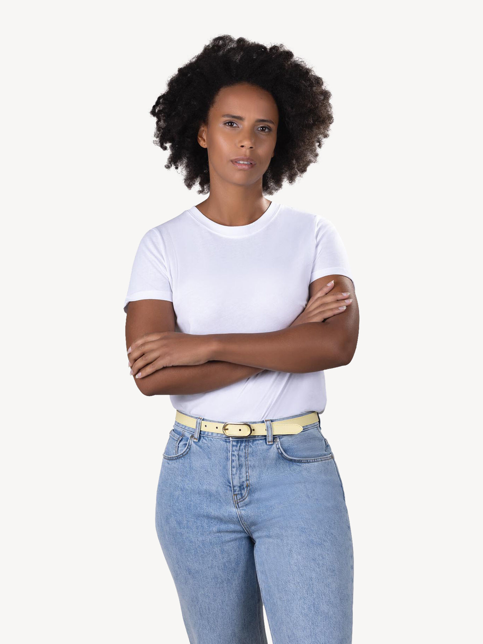 Ceinture en cuir - jaune