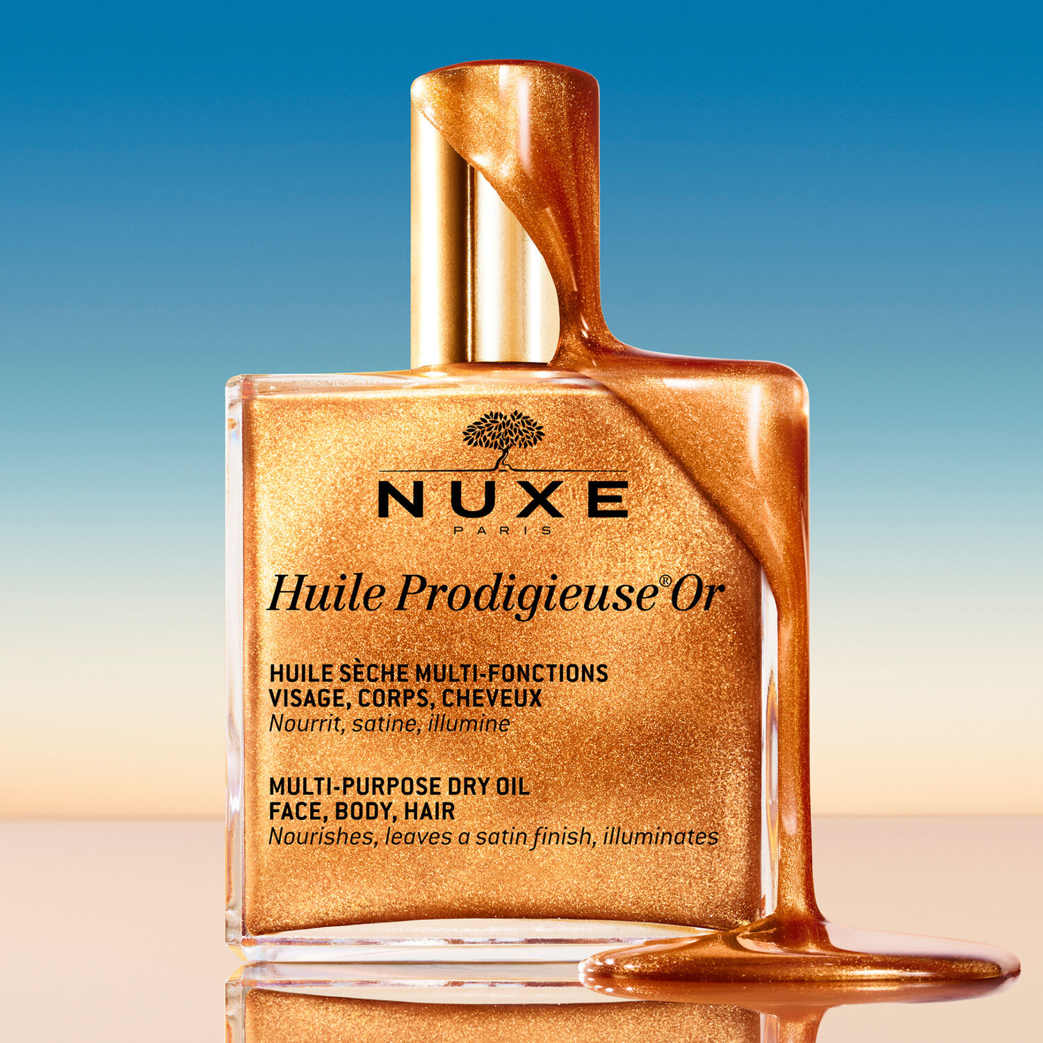Nuxe Huile Prodigieuse® Or Huile sèche multi-fonctions visage, corps, cheveux Huile Prodigieuse® - Toutes peaux 50 ml