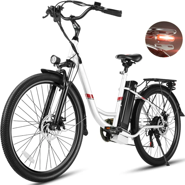 Gocio 500W Electric Bike for Adults, 26 Electric Hybrid Bicycle City Ebike, E Bike with 48V 7.8Ah Battery