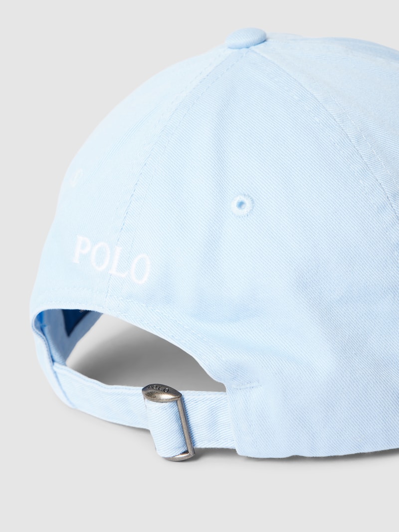 Basecap mit Logo-Stickerei und verstellbarem Riegel in bleu