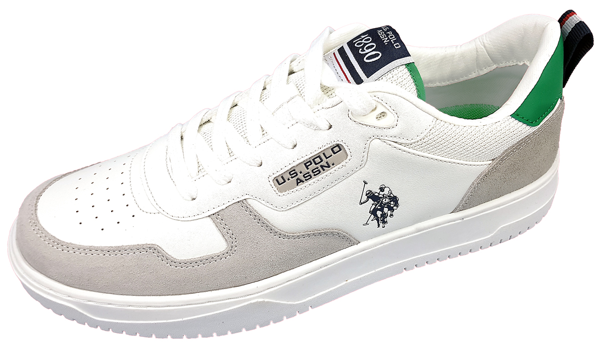 US Polo RUSH001-WHI-GRE01 Weiß white/grey