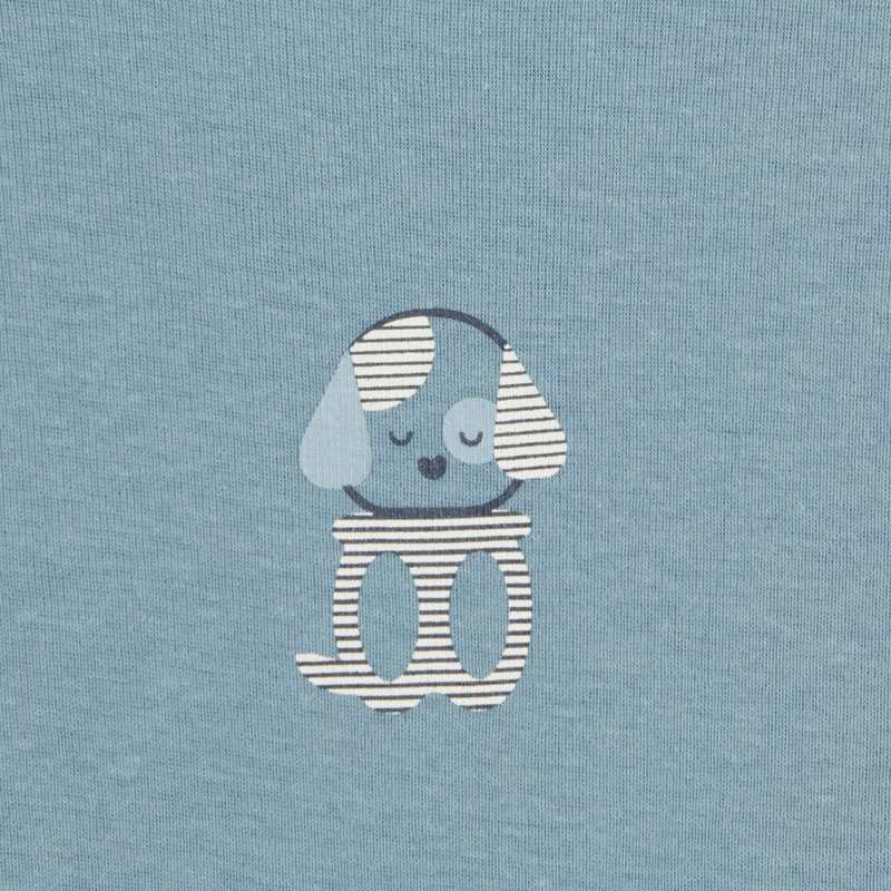 Body col us animaux (lot de 3) bleu naissance