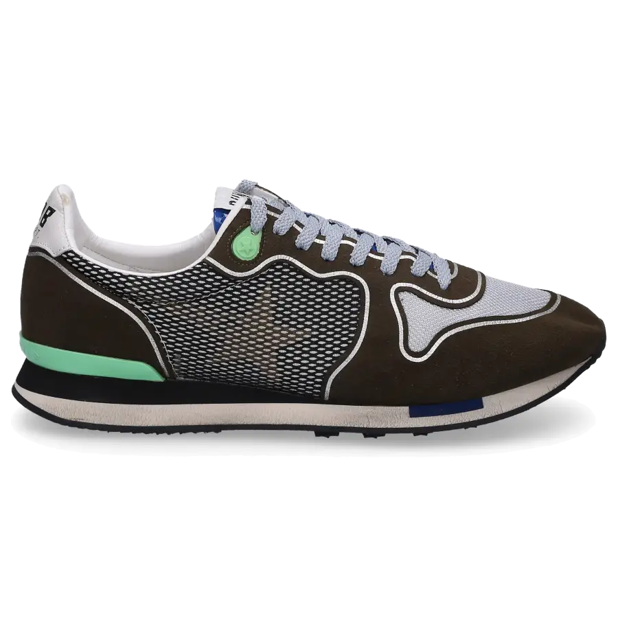 Golden Goose - Sneaker low RUNNING Veloursleder Used khaki - braun