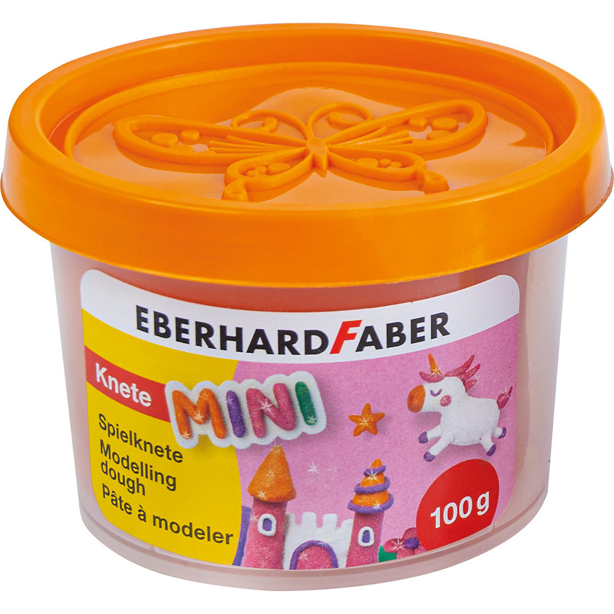 Mini Kids Spielknete Glitzer, 4 Farben a 100 g