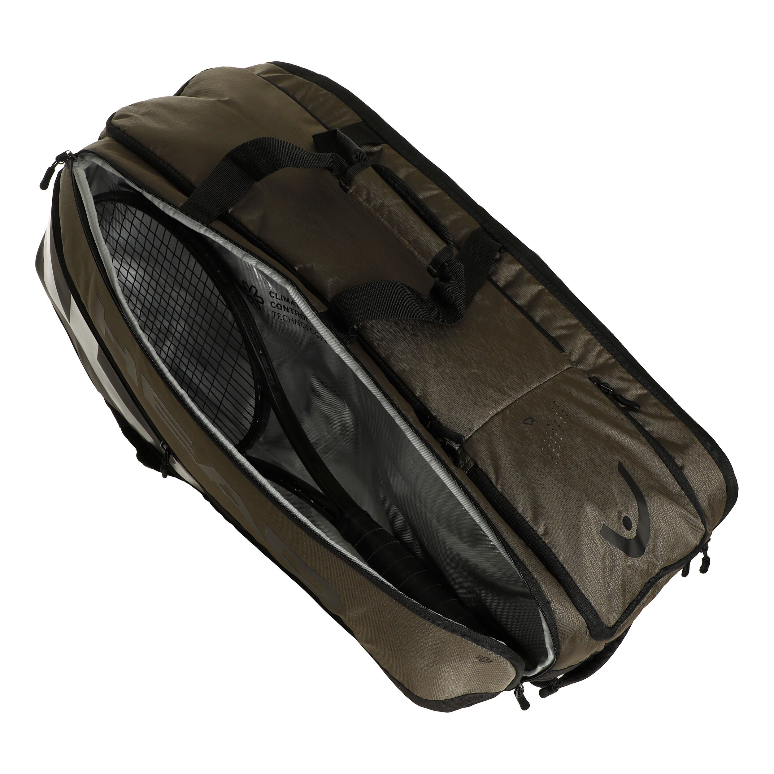 Tour Racquet Bag XL Schlägertasche 12er - Anthrazit, Schwarz