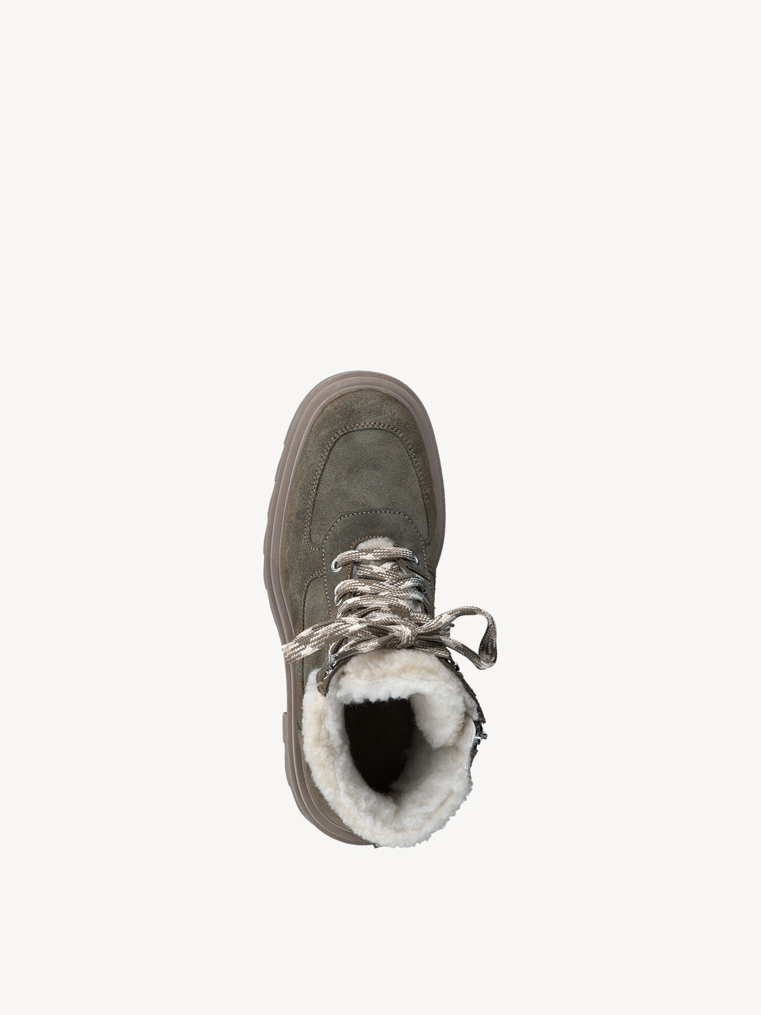 Bottine en cuir - vert doublure chaude