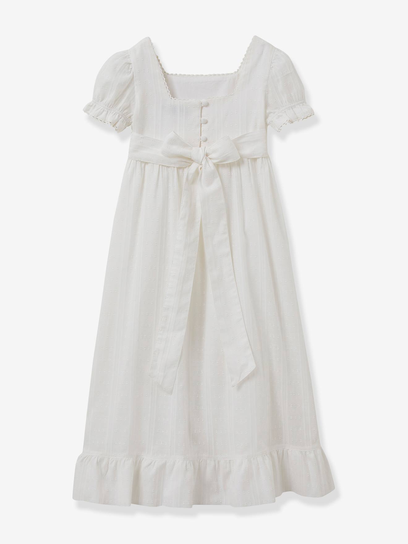 Cyrillus Langes Mädchen Festkleid Héloïse CYRILLUS - wollweiß