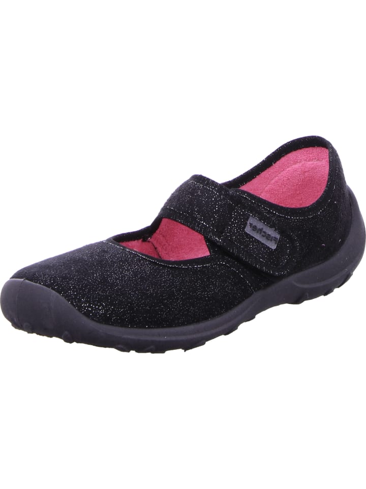 Fischer Markenschuh Hausschuh in schwarz günstig kaufen
