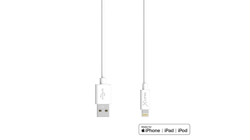 Xlayer Kabel PREMIUM MFI Lightning Sync & Charge Kabel White 1.20m